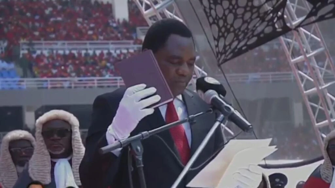 Zambie : Hakainde Hichilema investi pour un second mandat