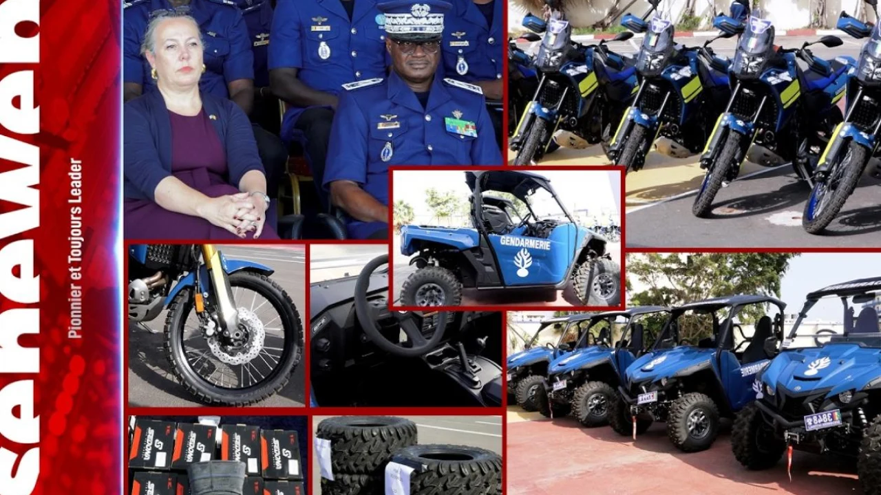 La gendarmerie reçoit 12 motos et quatre véhicules tout-terrain des États-Unis