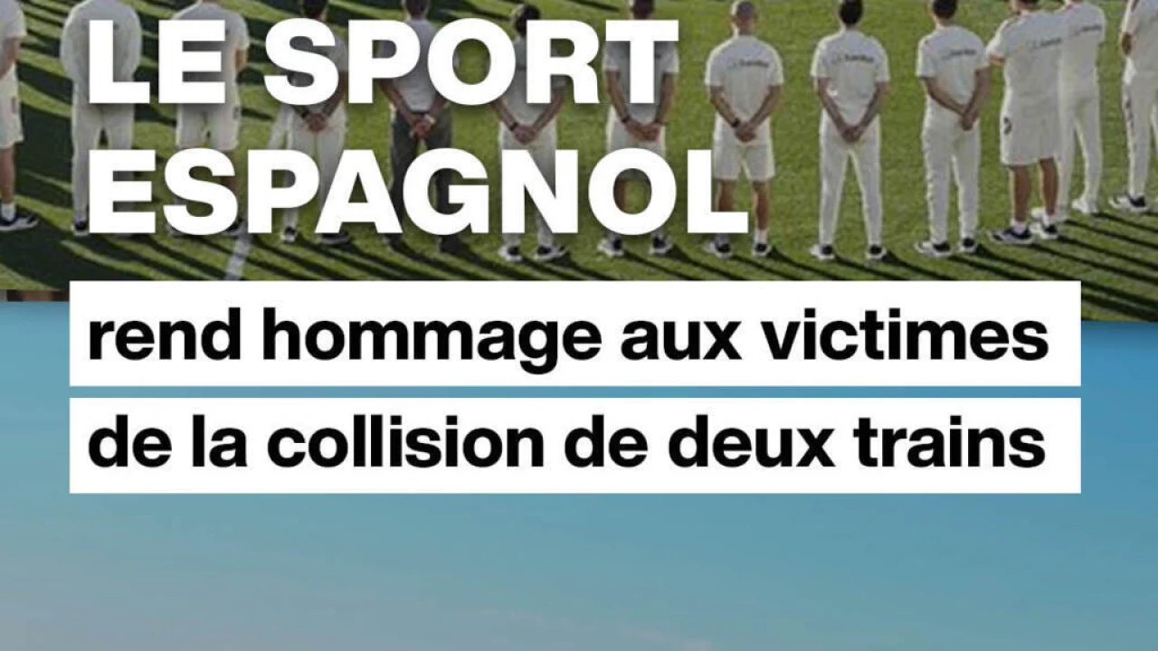 En Espagne, le sport rend hommage aux victimes d’une collision ferroviaire
