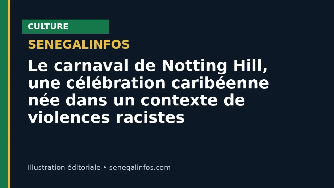 Le carnaval de Notting Hill, une célébration caribéenne née dans un contexte de violences racistes