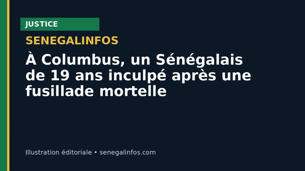 À Columbus, un Sénégalais de 19 ans inculpé après une fusillade mortelle