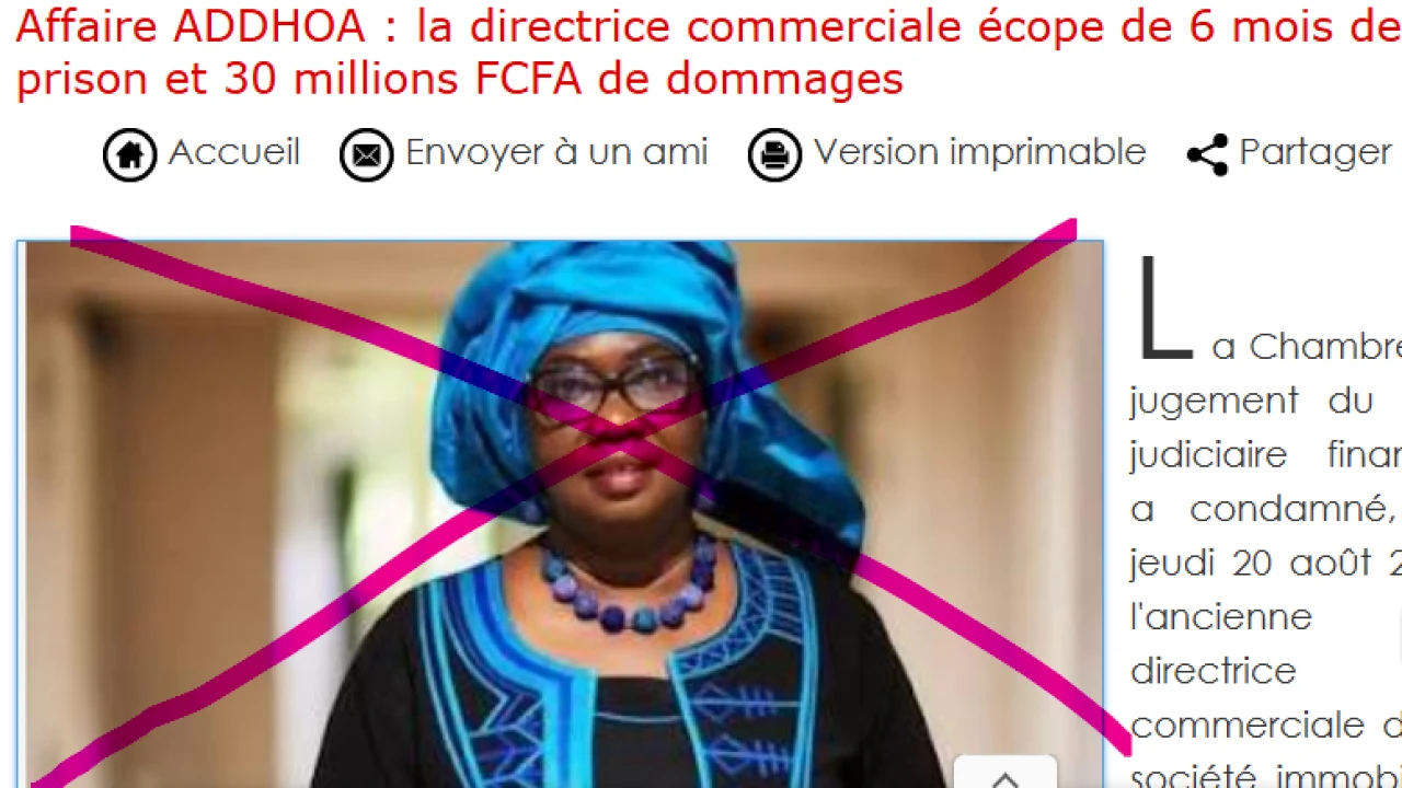 Affaire ADDHOA : PressAfrik rectifie une erreur sur une photo d’illustration