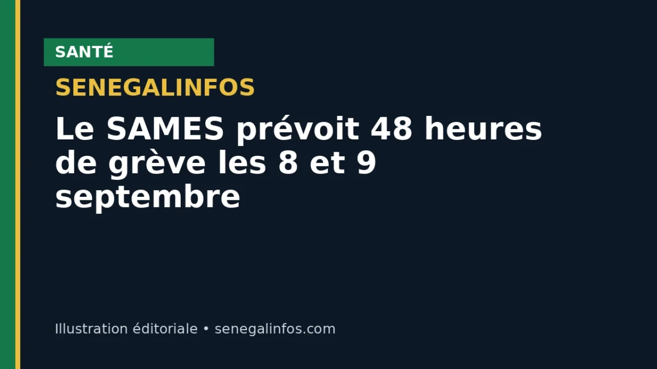 SAMES plans 48-hour strike on September 8 and 9