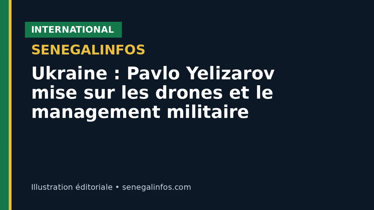 Ukraine : Pavlo Yelizarov mise sur les drones et le management militaire