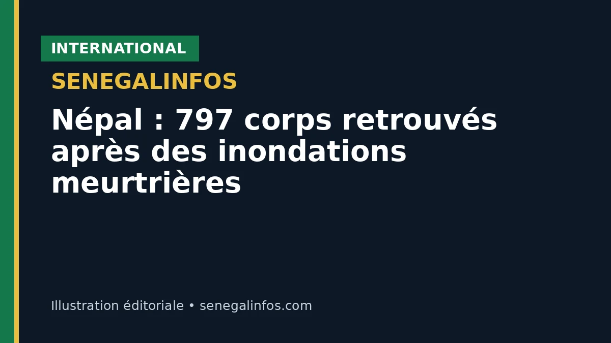 Népal : 797 corps retrouvés après des inondations meurtrières